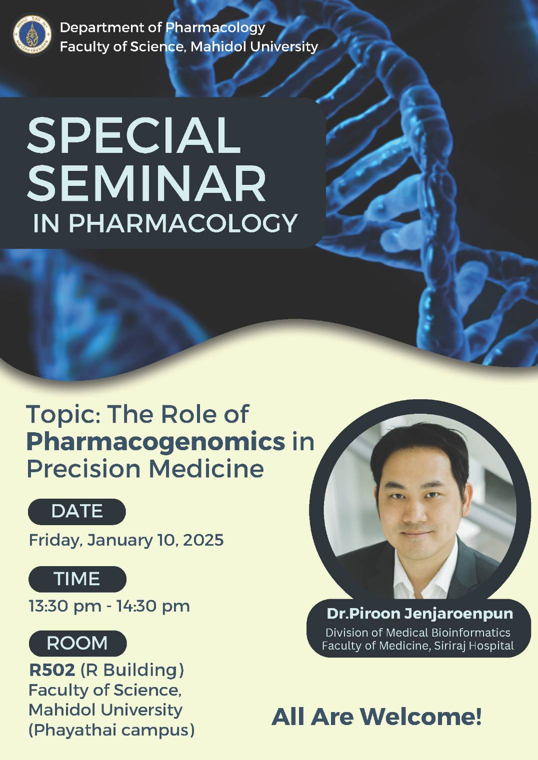 Special Seminar: The Role of Pharmacogenomics in Precision Medicine ...